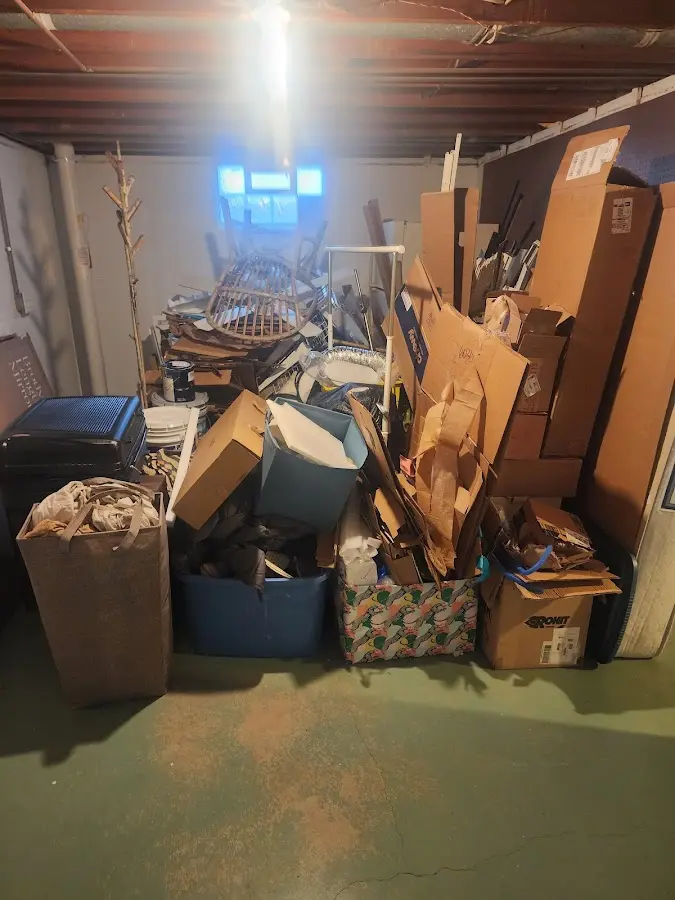 Roll-off dumpster container at job site for Concrete Dumpster Rental in Shaler